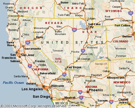 West Coast Of Usa Map - Tourist Map Of English