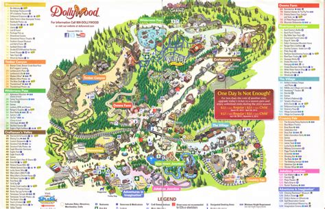 Dollywood - 2012 Park Map