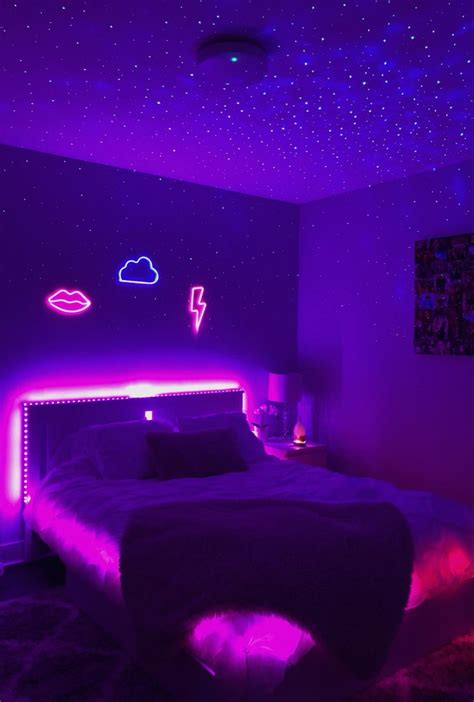 Baddie Aesthetic Rooms With Led Lights And Vines - Anak Pak Lurah