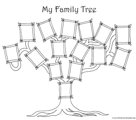 Free Printable Family Tree Coloring Pages - PaytonropAcosta