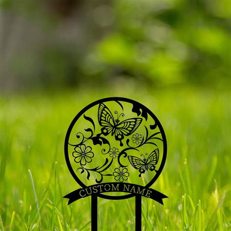 Custom Garden Metal Signs-metal Garden Stake Signs-personalized Garden ...