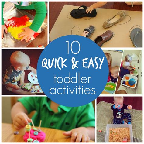 10 Quick & Easy Toddler Activities - Toddler Approved