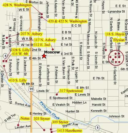 Map Of Moscow Idaho - Zoning Map