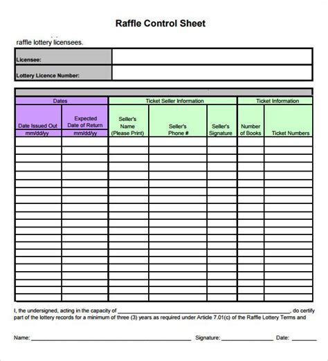 Raffle Control Sheet Template Ticket Template Free, Event Ticket ...