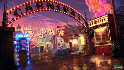 night at the fairground | Carnival background, Creepy carnival, Circus ...