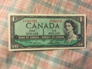 Bank Of Canada One Dollar Bill 1954 Value - Draw-ever