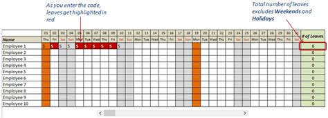 Free Excel Leave Tracker Template (Updated for 2018)