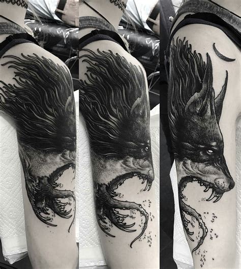 Demon wolf by Lipa (@ _lipa_) | Tatuajes impresionantes, Tatuajes, Cerbero