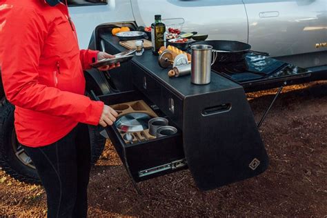 Rivian R1T Electric Truck Has a Pop-Out Camp Kitchen as an Option