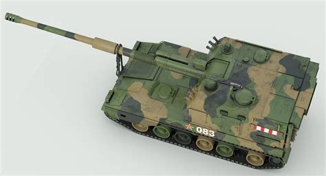 Chinese PLZ 05 Howitzer 3D Model $199 - .obj .max .fbx .3ds - Free3D