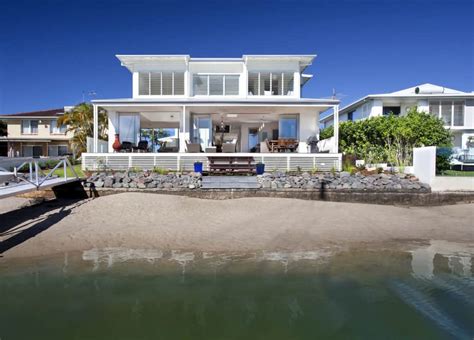 Airy beachfront home with contemporary & casual style