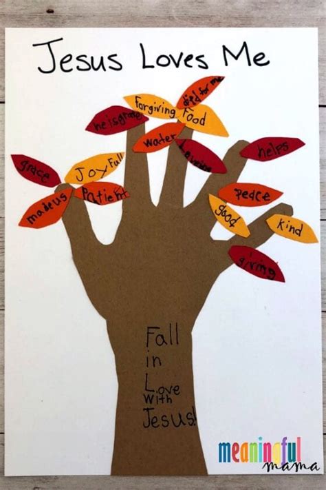 Fall Handprint Sunday School Craft for Kids