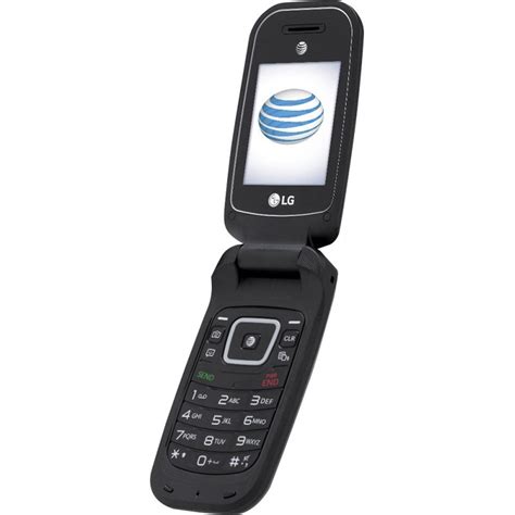 LG B470 AT&T Prepaid Basic 3g Flip Phone, Black – Carrier Locked to AT ...