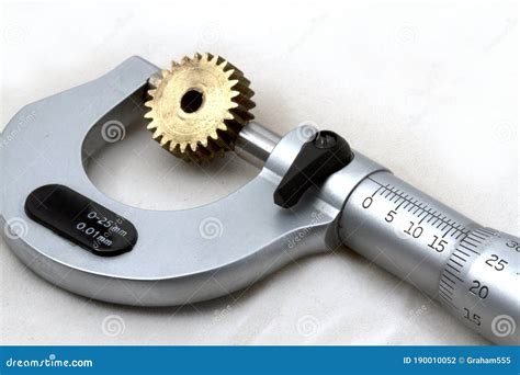 An Engineering Metric Micrometer Stock Photo - Image of measure ...