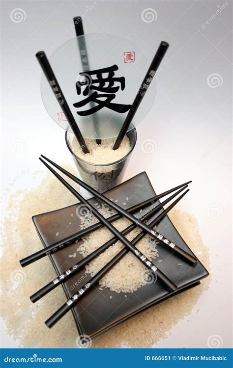 Rice,chopsticks stock image. Image of cuisine, vegetarians - 666651