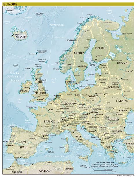 Maps of Europe | Map of Europe in English | Political, Administrative ...