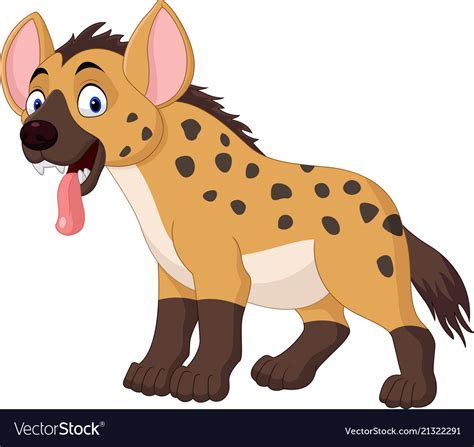 Cartoon funny hyena Royalty Free Vector Image - VectorStock