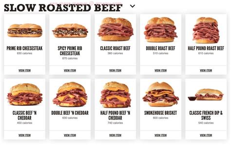 Online Menu of Arbys Restaurant, Palmdale, California, 93551 - Zmenu