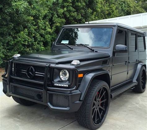 #MatteBlack #Mercedes #G500 #SUV | G wagon matte black, Dream cars ...