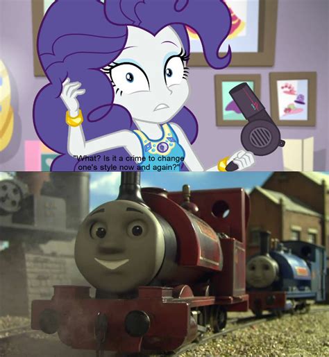 Skarloey and sir handel laugh at rarity's hair by ShadowRider95033 on ...