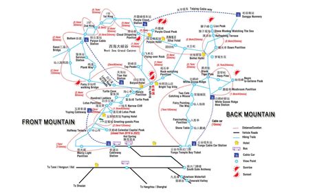 Mt. Huangshan Travel Maps 2025, Yellow Mountain Hiking Map