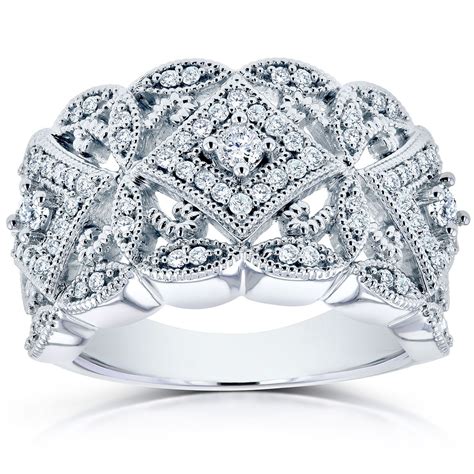 Diamond Filigree Milestone Ring | Antique filigree, Diamond fashion ...