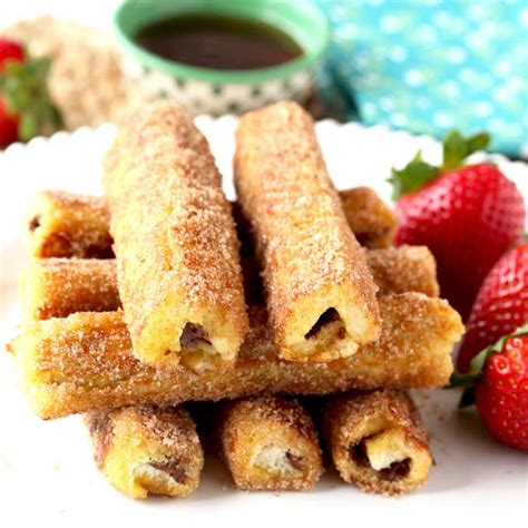 Nutella French Toast Roll-Ups | Lemon Blossoms