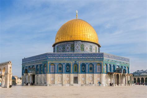 Mosque of Al-aqsa or Dome of the Rock in Jerusalem, Israel Stock Image ...