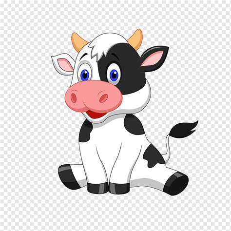 Cattle Cartoon graphy, Dairy cow, animals, vertebrate, cow Vector png ...