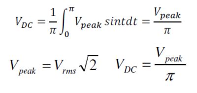 what is the dc component in the output of diode half wave rectifier ...