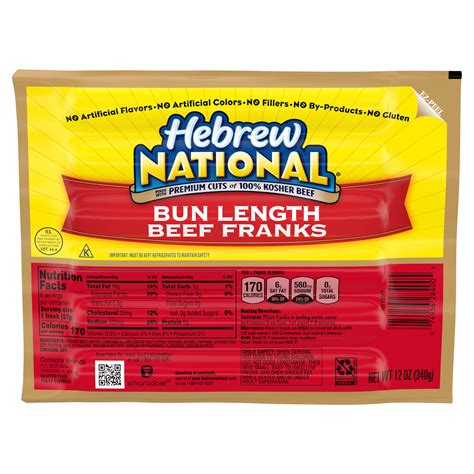 Hebrew National Bun Length Beef Franks - Shop Hot Dogs at H-E-B