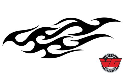 Vehicle Graphics - Flame Decals - VG960 Tribal Flame Decal