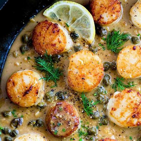 Pan Seared Scallops with Lemon Caper Sauce | The Recipe Critic