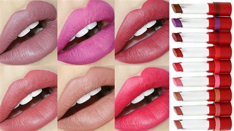 NEW RIMMEL MATTE LIPSTICK! | LIP SWATCHES & REVIEW!! - YouTube