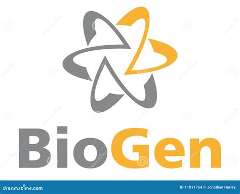 BioGen logo stock vector. Illustration of atom, hazard - 11011764