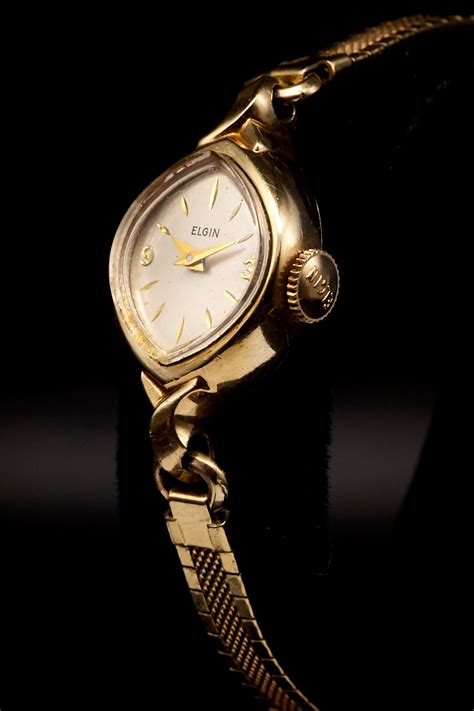 Dainty Elgin Cocktail Watch | Vintage 50s Womens Gold Watch | Mid ...