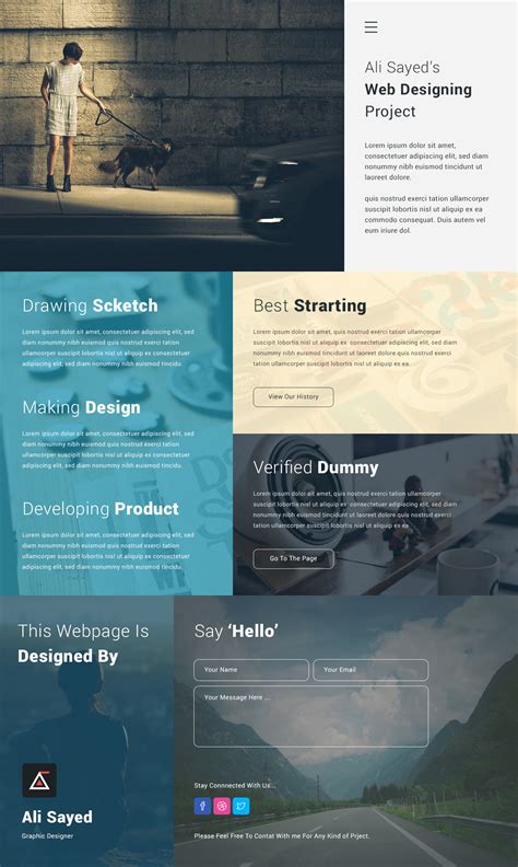 Creative Corporate Website Design Template PSD – Download PSD