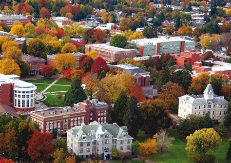 Aerial view of Oregon State University in the autumn. #osu #oregon # ...