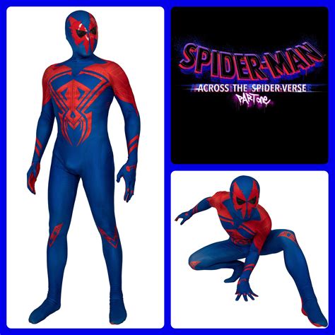 Spider-Man 2099 Cosplay Costume Spiderman Halloween Jumpsuit ...