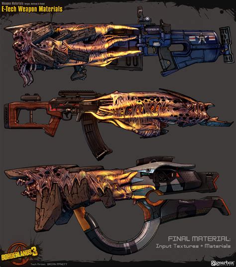 ArtStation - E-Tech Weapon Vertex Animated Materials, Brian McNett ...