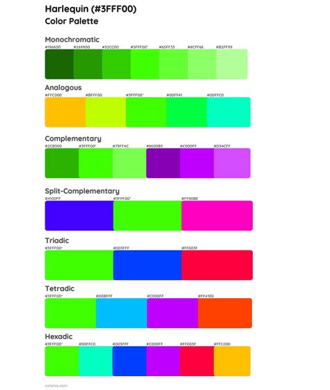 Harlequin color palettes - colorxs.com