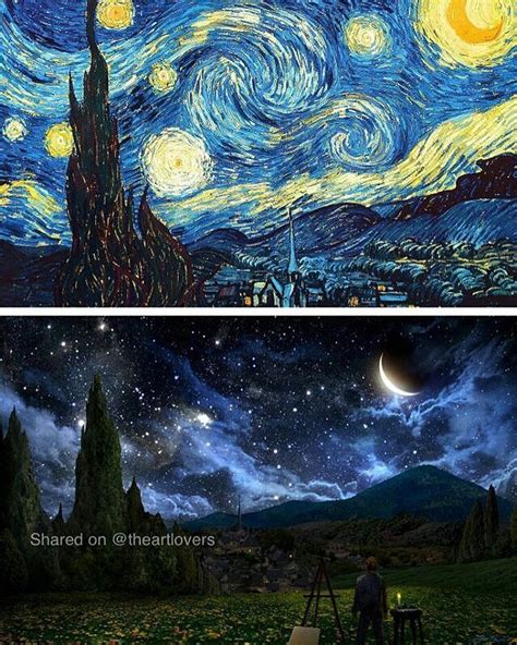 Realistic version of Van Gogh's Starry Night! Found via @theartlovers ...