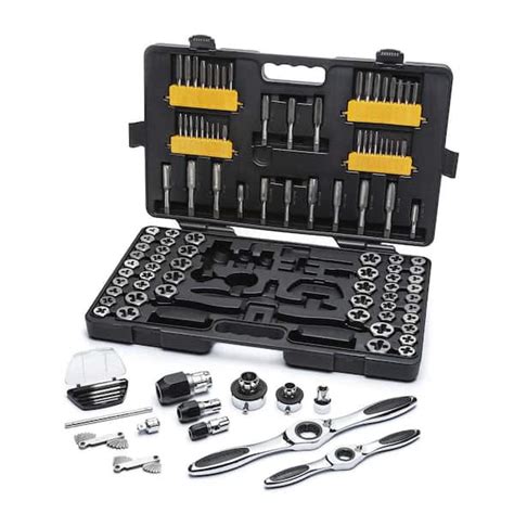 GEARWRENCH SAE/Metric Ratcheting Tap and Die Set (114-Piece) 82812 ...