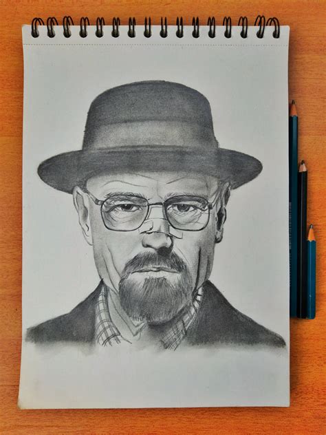 I drew Walter White (Heisenberg) .... Please tell me how is it? : r/drawing