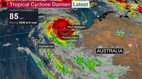 Tropical Cyclone Damien Lashing Western Australia - Videos from The ...