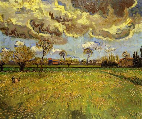 Landscape under a Stormy Sky, 1888 - Vincent van Gogh - WikiArt.org