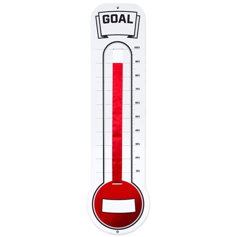 Buy Fundraising Thermometer Chart Goal Tracker | Dry Erase Goal Setting ...