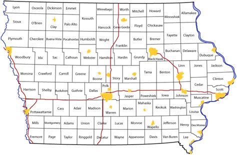 Iowa Map Of Counties And Cities - Uf Calendar Summer 2024