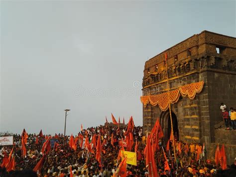 Shivaji Maharaj Raigad Fort Editorial Image - Image of heristage ...