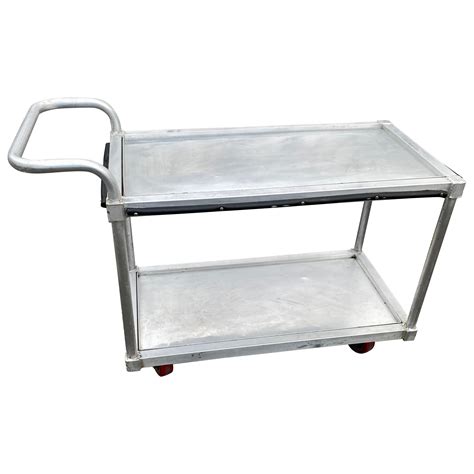 Stainless Steel Bar Cart For Sale at 1stDibs